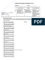 Patient Presentation Eval Form