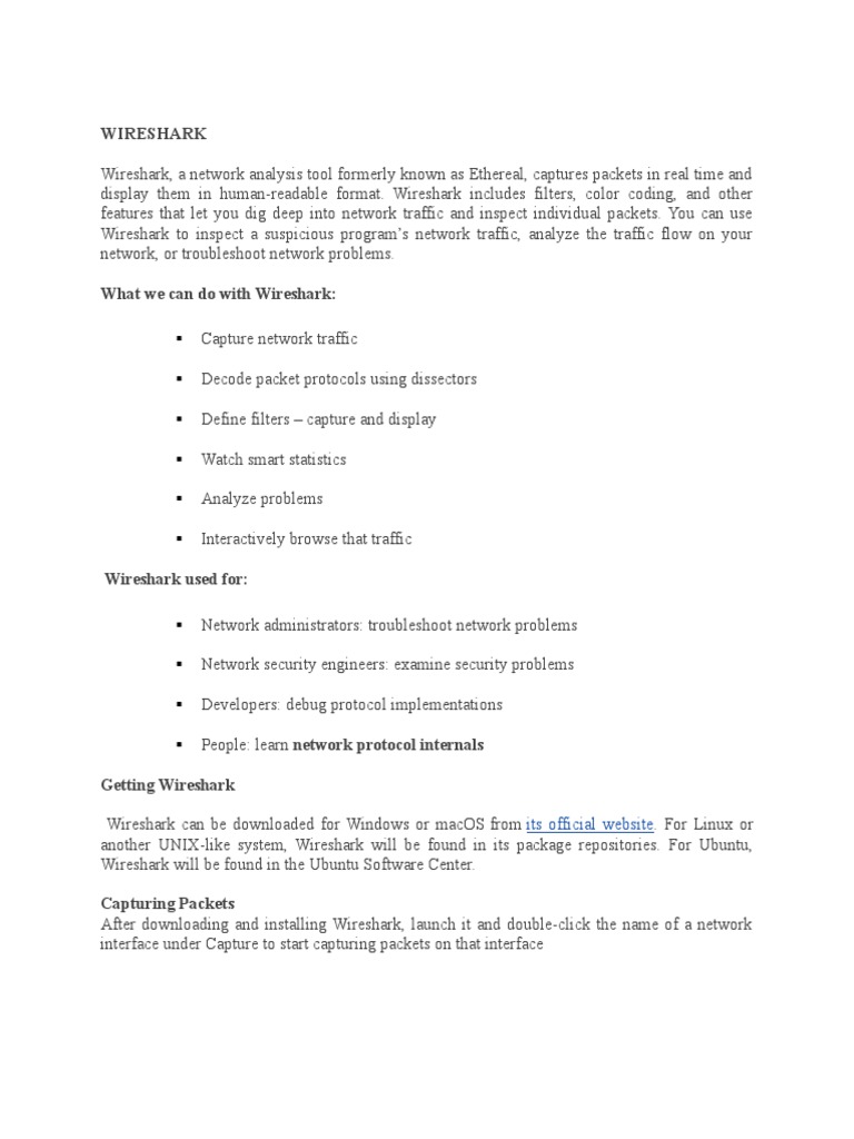 Wireshark 2015: Network Troubleshooting Guide | PDF | Network Packet ...