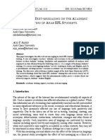 (Research in Language) Effects of Text-Messaging On The Academic Writing of Arab EFL Students-1
