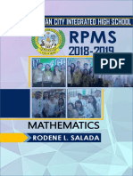 Mathematics Department: Rodene L. Salada