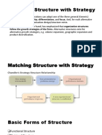 Matching Structure With Strategy: Poter