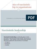 Dynamics of Narcissistic Leadership in Organizations: Towards An Integrated Research Model