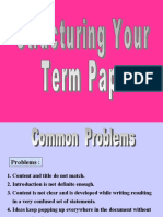 Structuring Your Term Paper-121010 - 105630