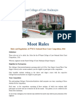 Moot Rules: Rayat College of Law, Railmajra