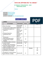 Plan de Trabajo MJ 2019 Iasd Brasil PDF