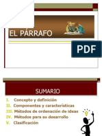 El Párrafo (Definición y Métodos de Desarrollo)