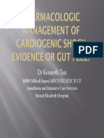 (Kenneth Tan) Pharmacologic Management For Cardiogenic Shock - EBM or Gut Feel