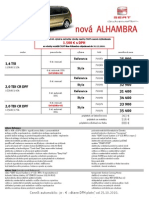 Seat Alhambra - Cenník 2010 November