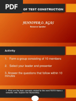 Principles and Guidelines for Test Construction | PDF | Educational ...