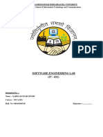 Software Engineering Lab (IT - 652) : (University School of Information Technology and Communication)