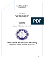 Hidayatullah National Law University: Capital Gains