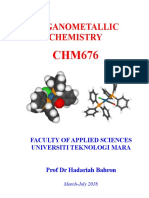 Organometallic Chemistry: Faculty of Applied Sciences Universiti Teknologi Mara