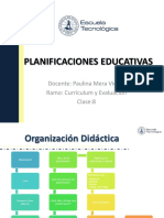 Clase 8 Tipos de Planificaciones