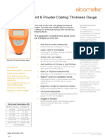 Data Sheet: Elcometer 415 Paint & Powder Coating Thickness Gauge