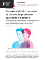 Garanta o Direito de Todos Os Alunos Ao Promover Igualdade de Generopdf