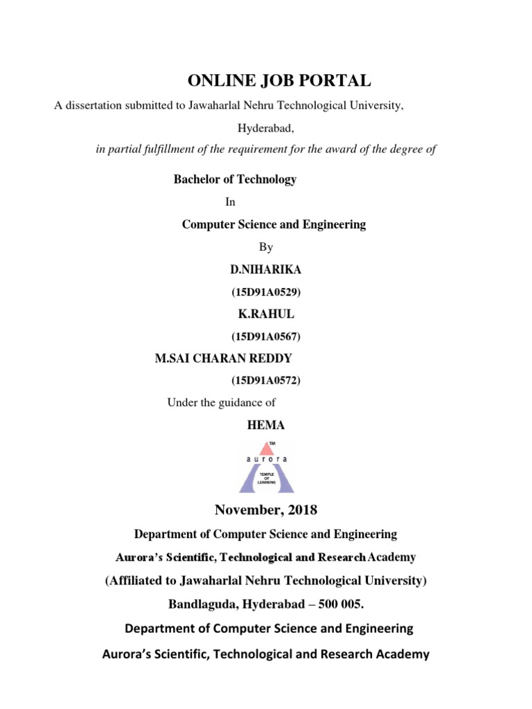 Online Job Portal for Student Recruitment | PDF | Unified Modeling ...