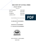 Characterization of Natural Fiber: A Project Report