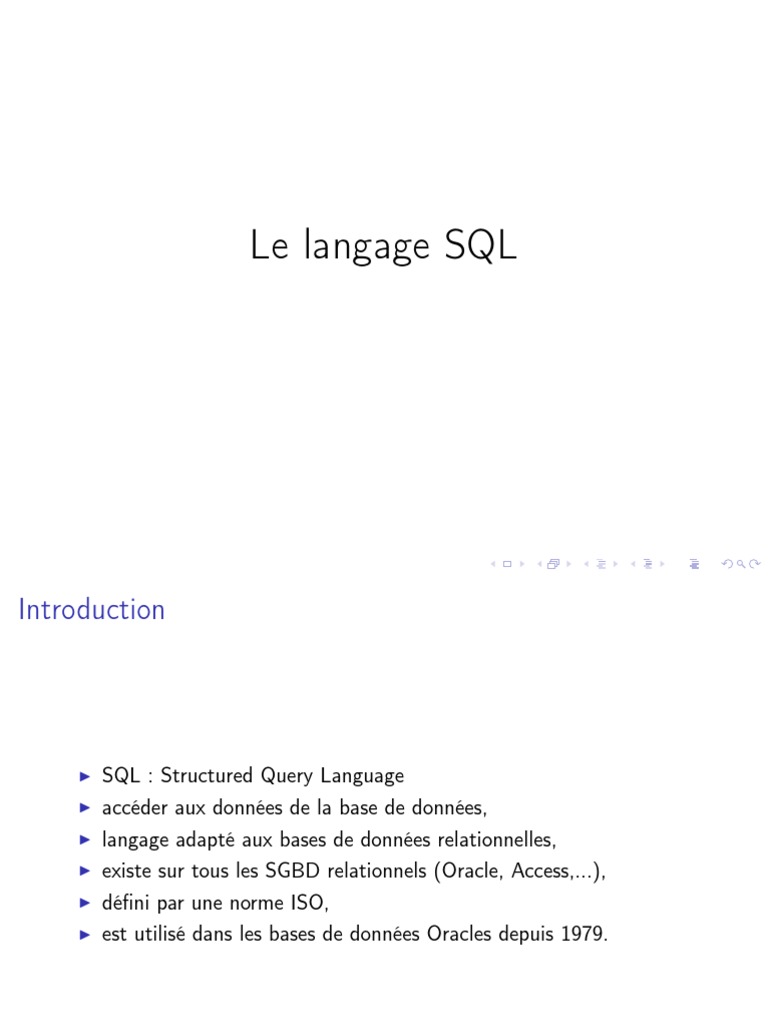 coursSGBD5 PDF | PDF | SQL | Base de données relationnelle