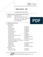 MSDS for Palklin 160 Highlights Hazards and First Aid