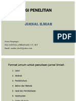 Contoh Jurnal (Metodologi Penelitian)