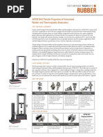 Rubber: ASTM D412 Tensile Properties of Vulcanized Rubber and Thermoplastic Elastomers