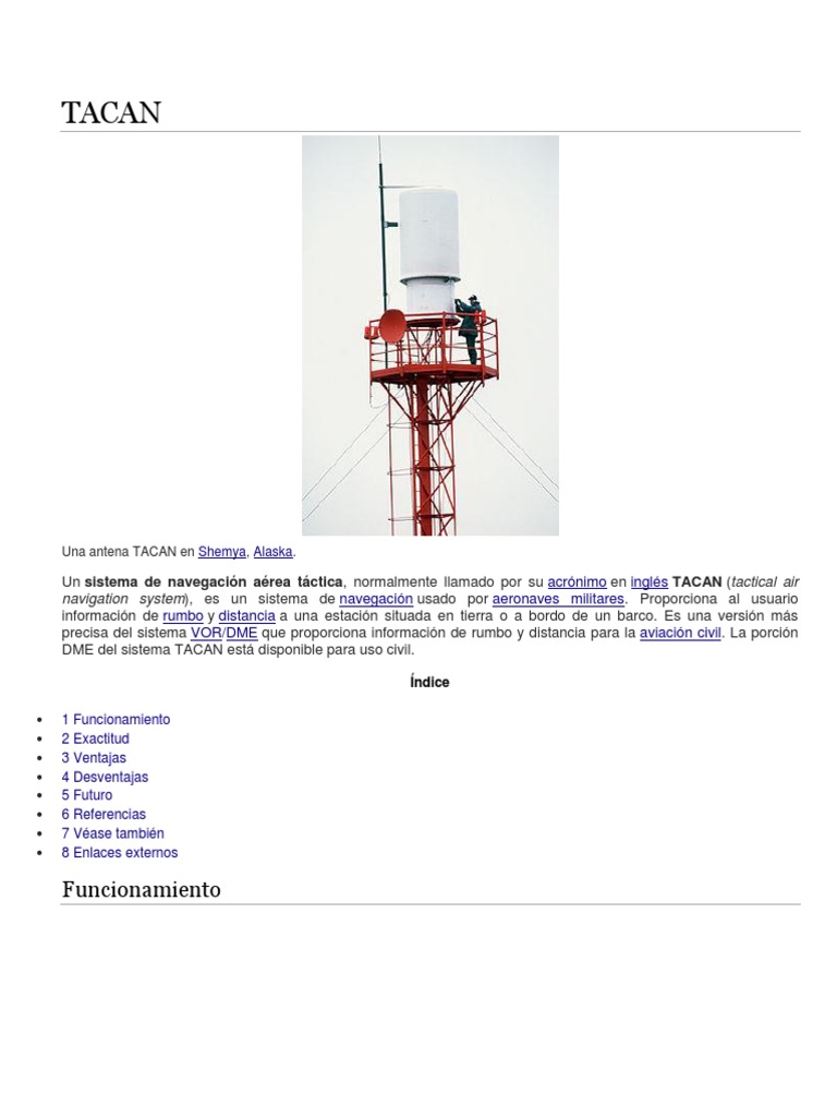 TACAN | PDF | Radio | Inalámbrico