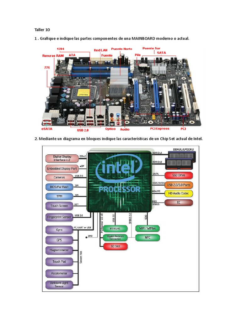 Taller 10 | PDF | Hardware de la computadora | Microprocesador