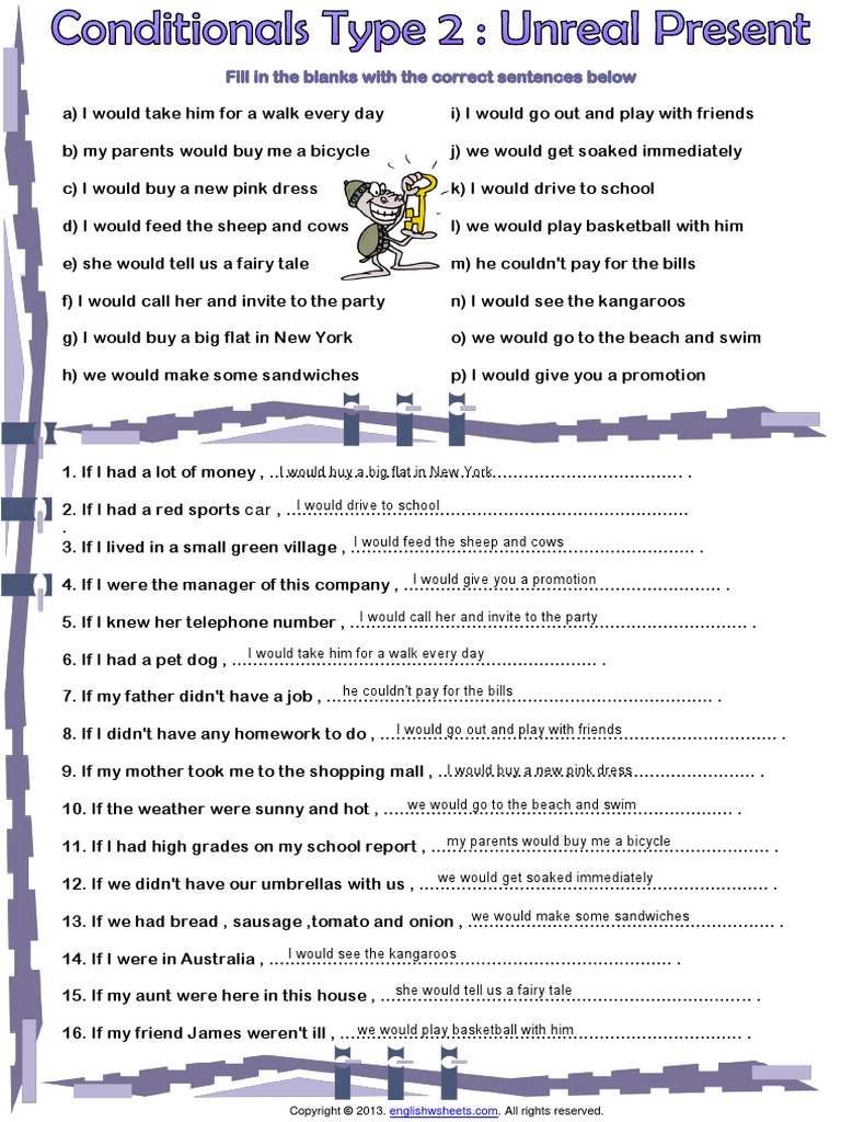 if-clauses-conditionals-type-2-unreal-present-exercise-worksheet-1-1