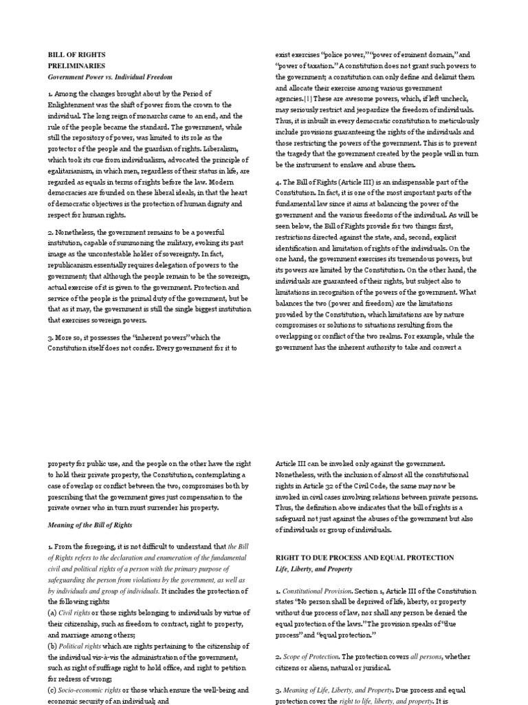 Understanding the Bill of Rights | PDF | Search And Seizure | Search ...