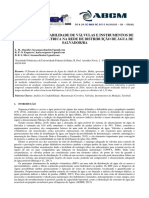 Análise de Confiabilidade de Válvulas e Instrumentos de Medição Volumétrica Na Rede de Distribuição de Água de Salvador/ba