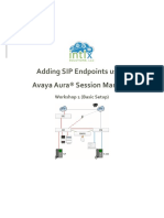 Adding SIP Endpoints Using Avaya Aura® Session Manager