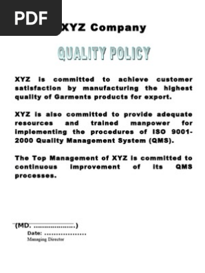 Quality Manual