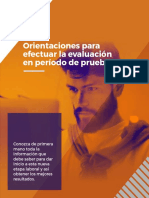 Orientaciones para Efectuar La Evaluacion en Periodos de Prueba