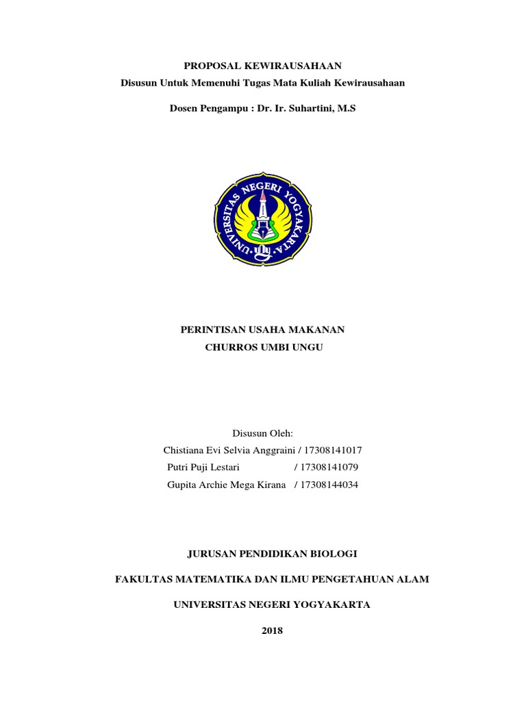 PROPOSAL USAHA CHURROS fikss docx PROPOSAL USAHA CHURROS fikss docx