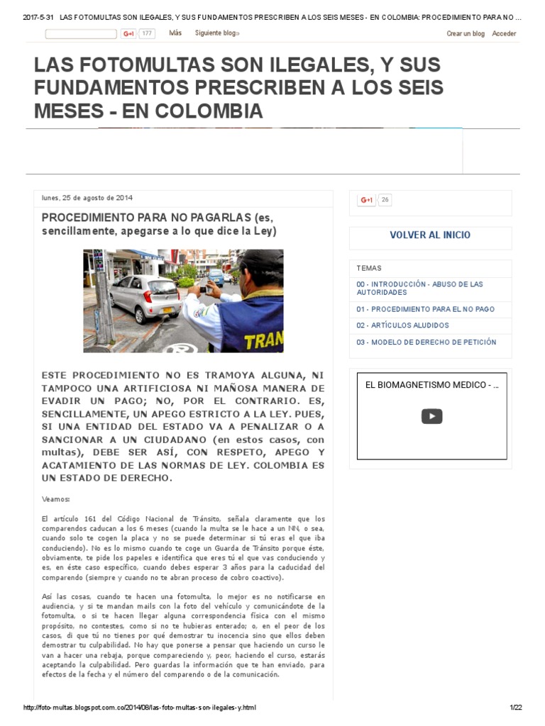 Las Fotomultas Son Ilegales, Y Sus Fundamentos Prescriben A Los Seis