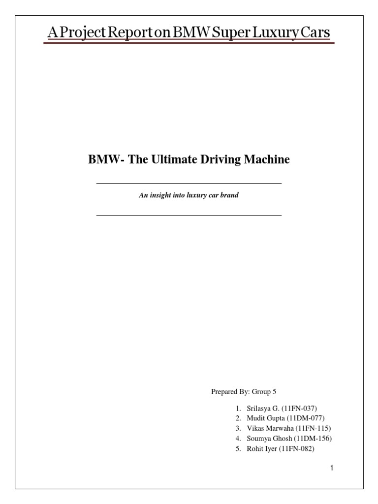 BMW's Super Luxury Market Insights | PDF | Luxury Vehicles | Bmw