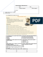 Evaluación Unidad V 4° Básico