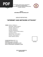 "Internet and Network Attacks": Group Reporting