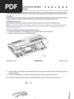 GPRS14 Plug-In Communicator Module Installation Instructions