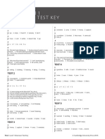 Extension Test Answer Keys