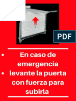 En Caso de Emergencialevante La Puerta Con Fuerza para Subirla PDF