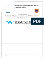 Market Study of Alloy Steel With Special Reference To RMG Alloy Steel LTD