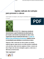 6 Recomendações Radicais de Nutrição Para Prevenir o Câncer