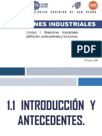 Unidad 1 - Relaciones Industriales.