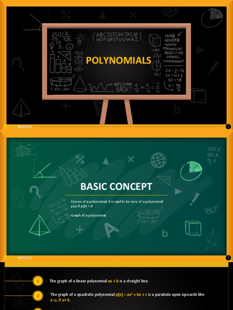 Polynomials Quadratic Equation Polynomial