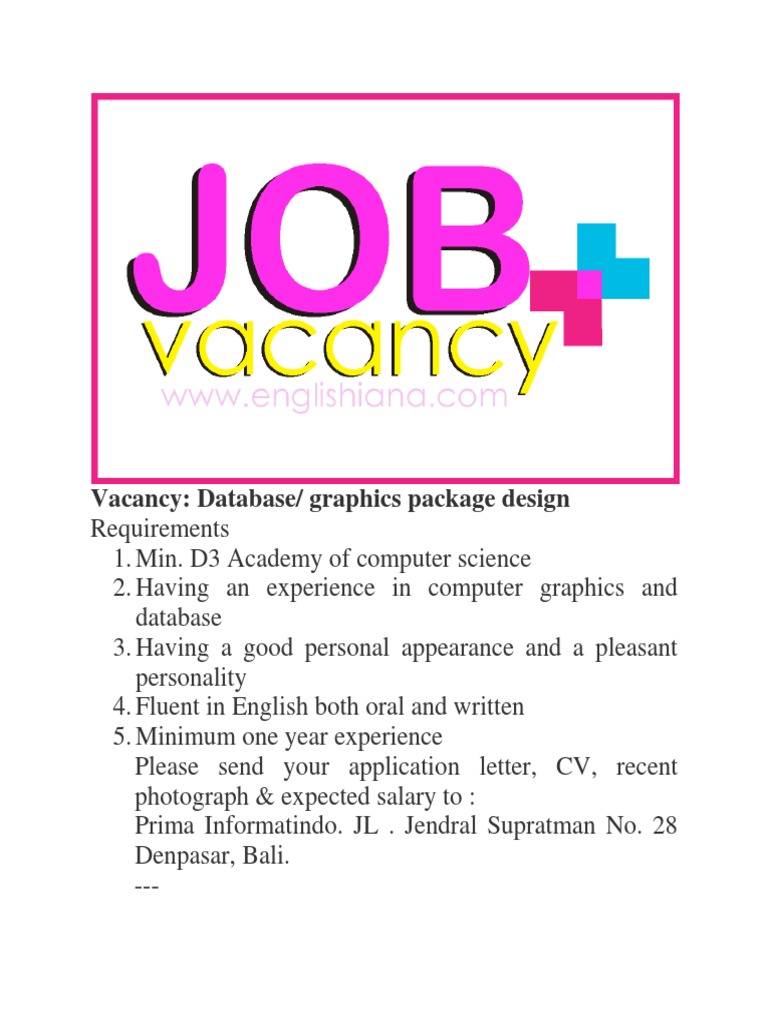 Vacancy | PDF