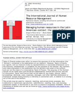 Managing Human Resources in The Latin American Context