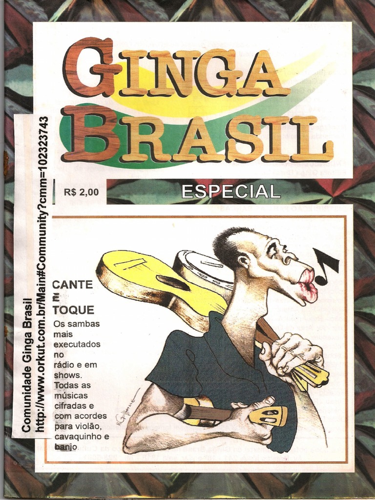 ginga brasil especial spc  Cifras de musicas, Cifras simplificadas, Sambas  antigos
