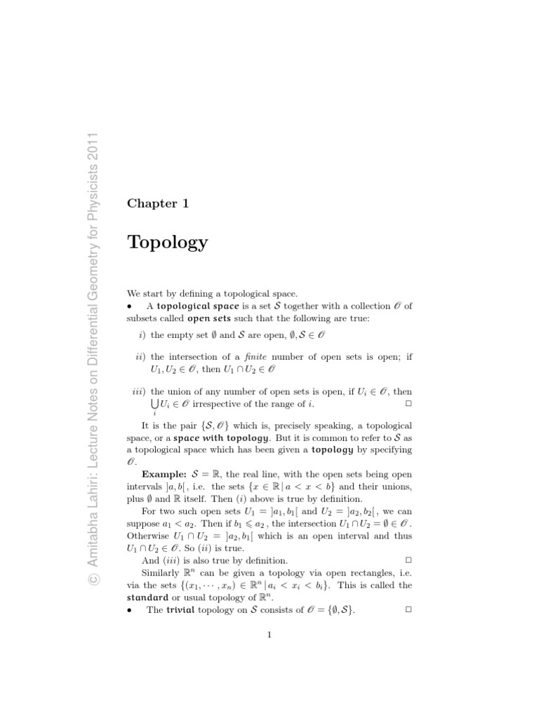 (Lahiri) Lecture Notes On Differential Geometry PDF PDF