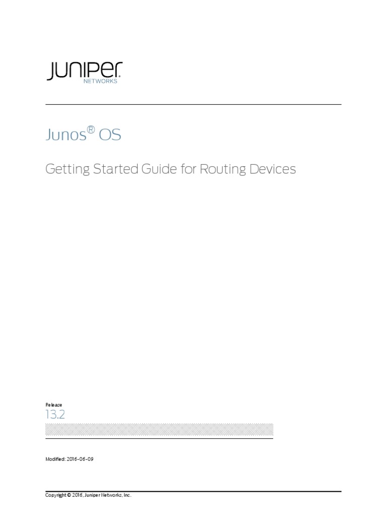 Juniper OS Getting Started Guide For Routing Devices PDF Domain